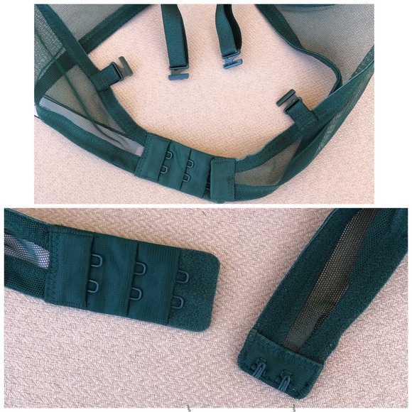 Victoria’s Secret Green With Gold Shimmer Women's Demi Cup Under Wire Bra 36D - Picture 11 of 16